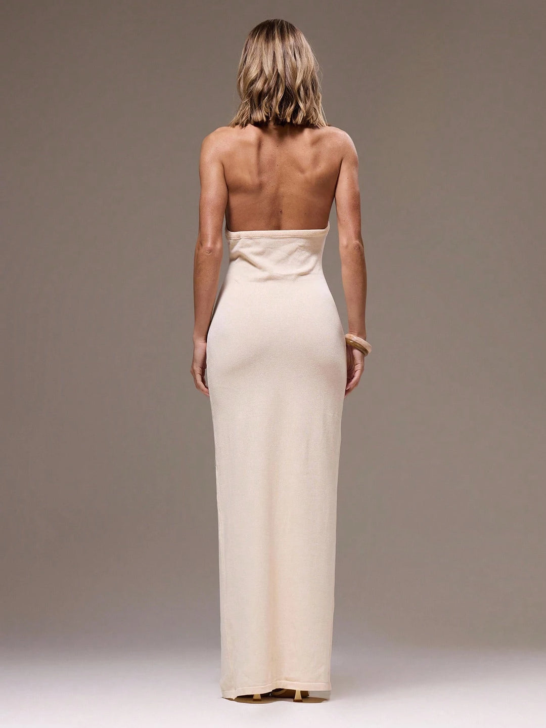 Rochie maxi Shein, crem