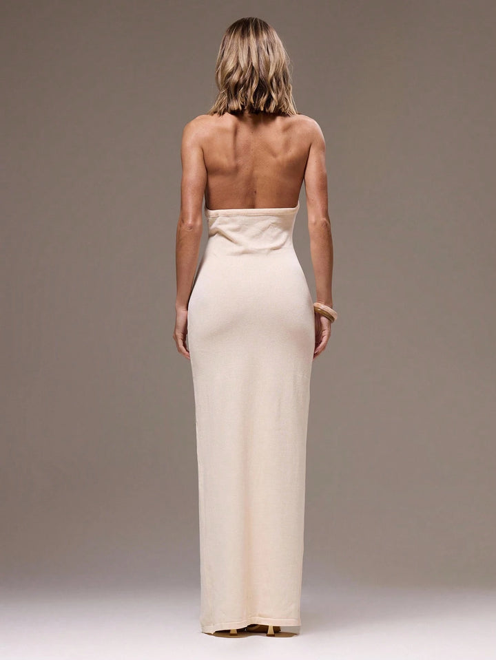 Rochie maxi Shein, crem