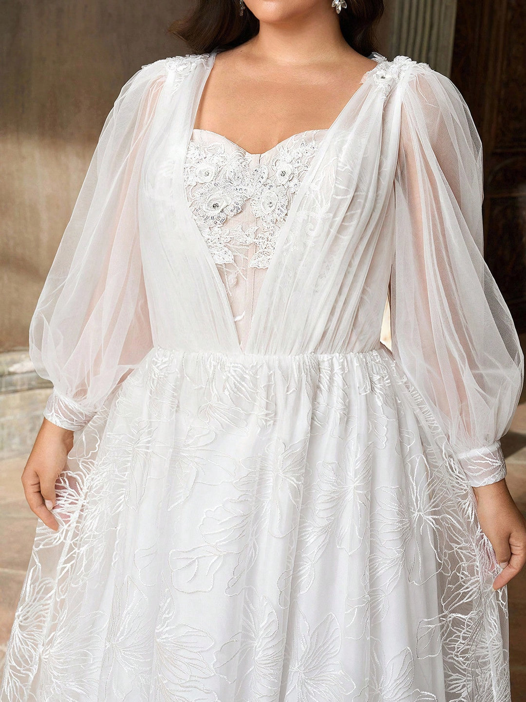 Rochie de mireasă SHEIN, alb