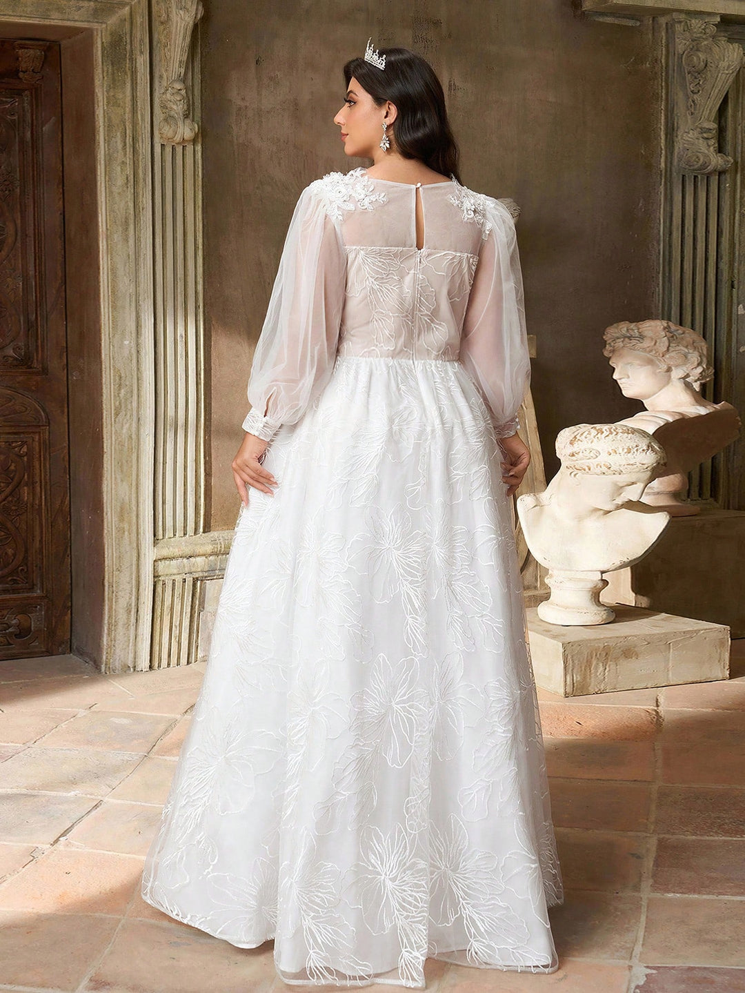 Rochie de mireasă SHEIN, alb