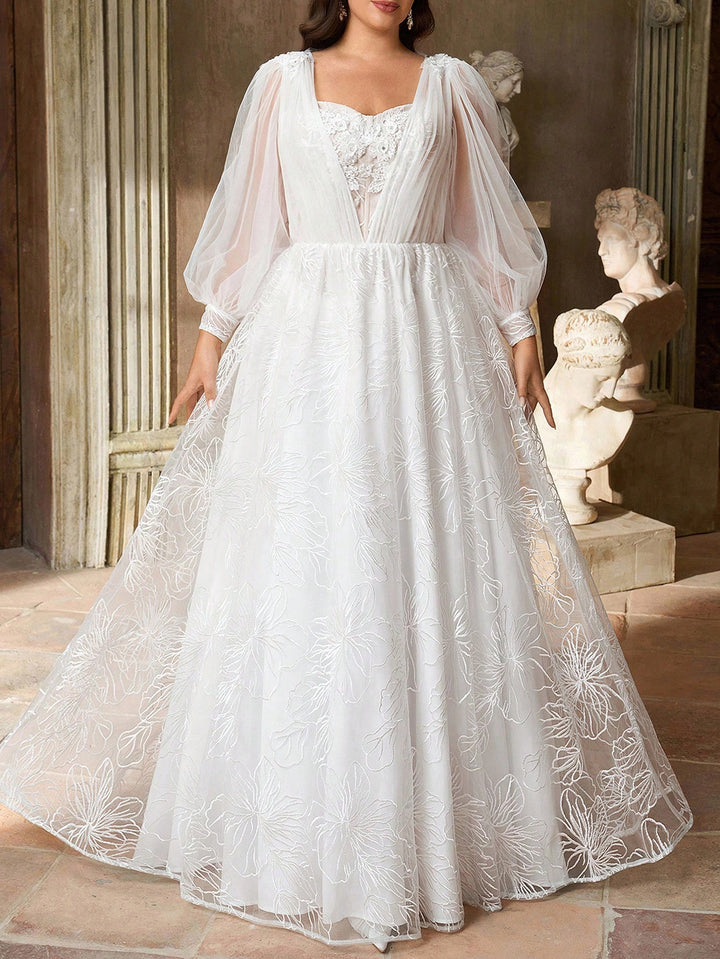 Rochie de mireasă SHEIN, alb