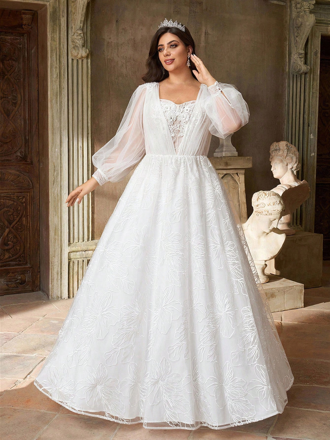 Rochie de mireasă SHEIN, alb