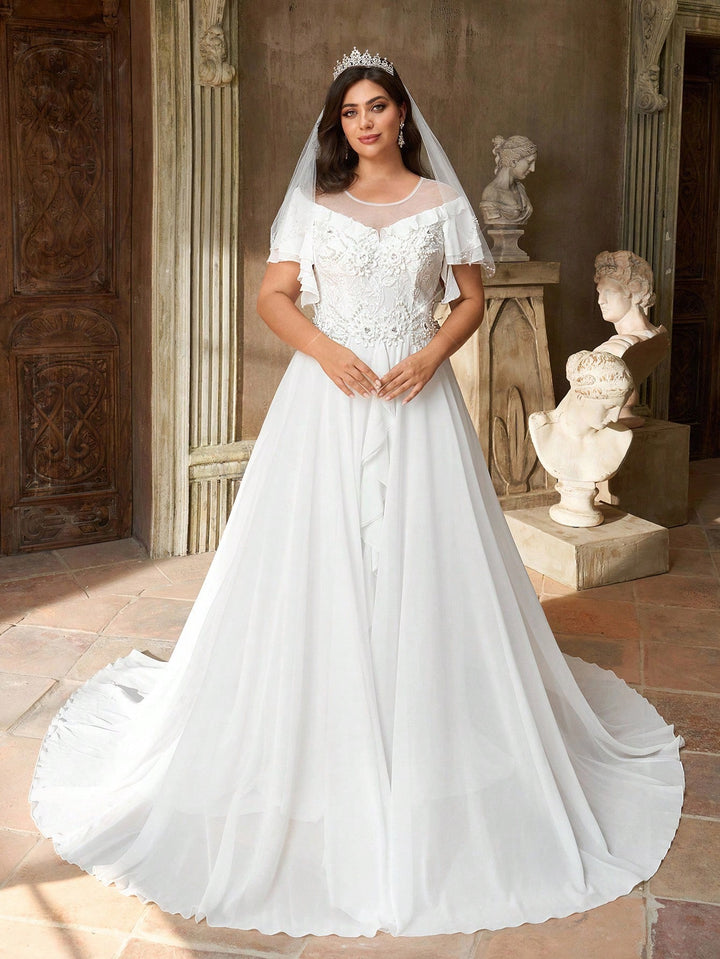 Rochie de mireasă SHEIN, alb