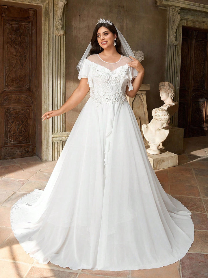 Rochie de mireasă SHEIN, alb