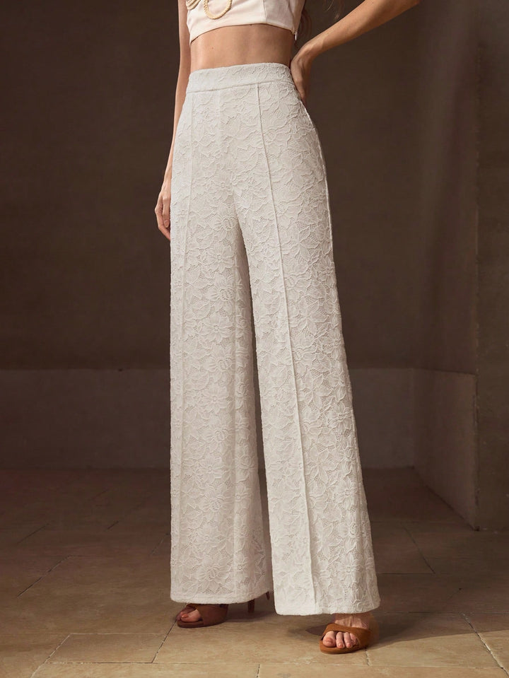 Pantaloni Shein, alb