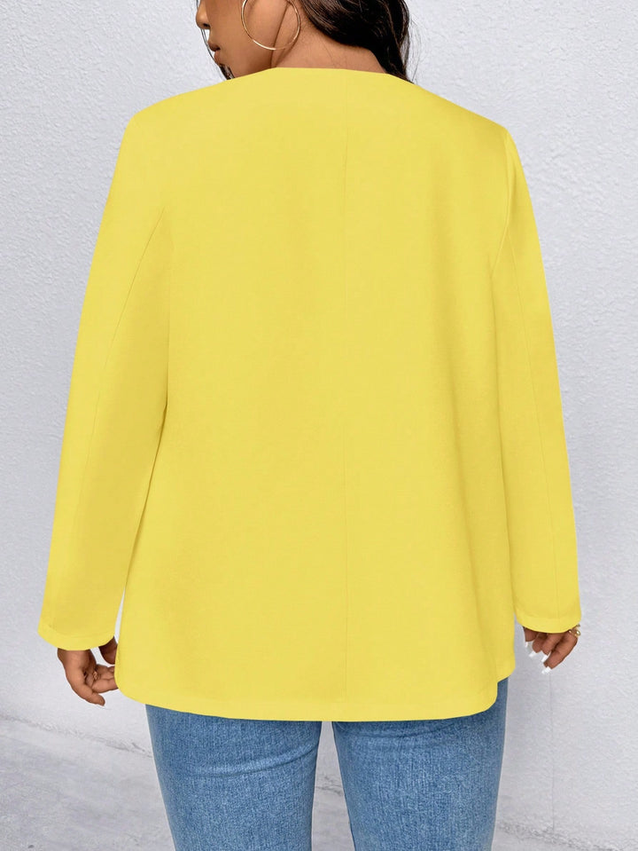Shein Curve+ zakó, sárga
