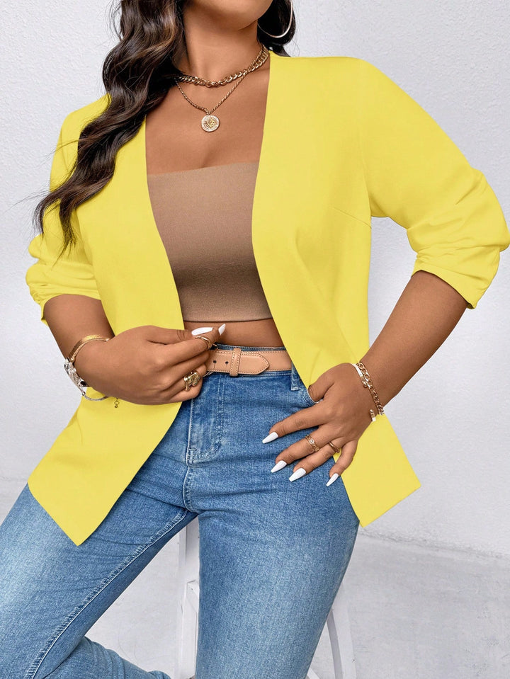 Shein Curve+ zakó, sárga
