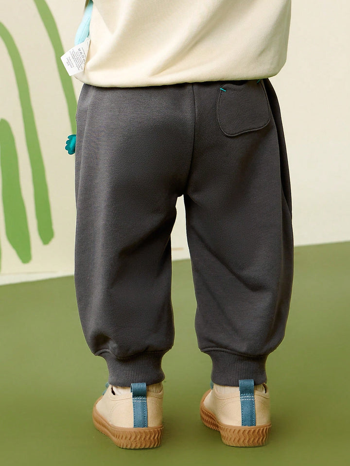 Pantaloni sport pentru copii SHEIN, gri