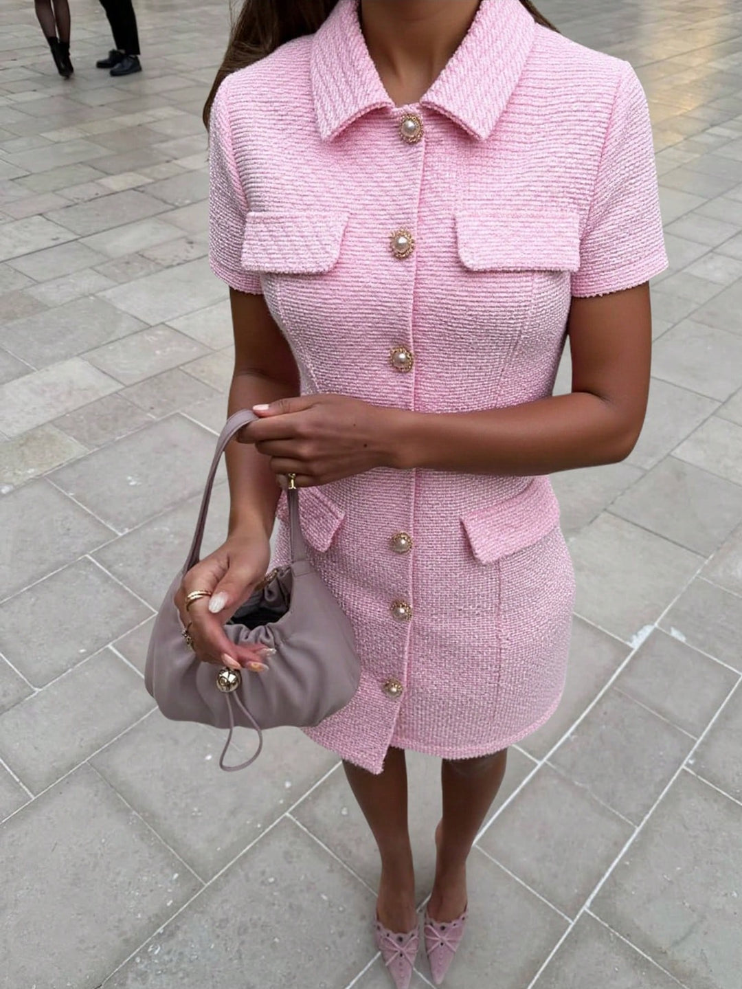 Rochie scurtă SHEIN, roz