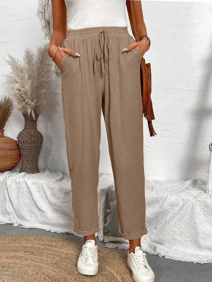 Pantaloni SHEIN, maro