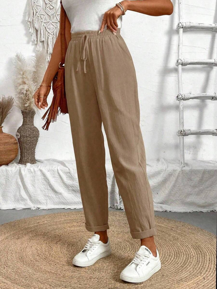Pantaloni SHEIN, maro