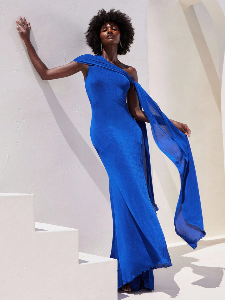 Rochie maxi SHEIN, albastru