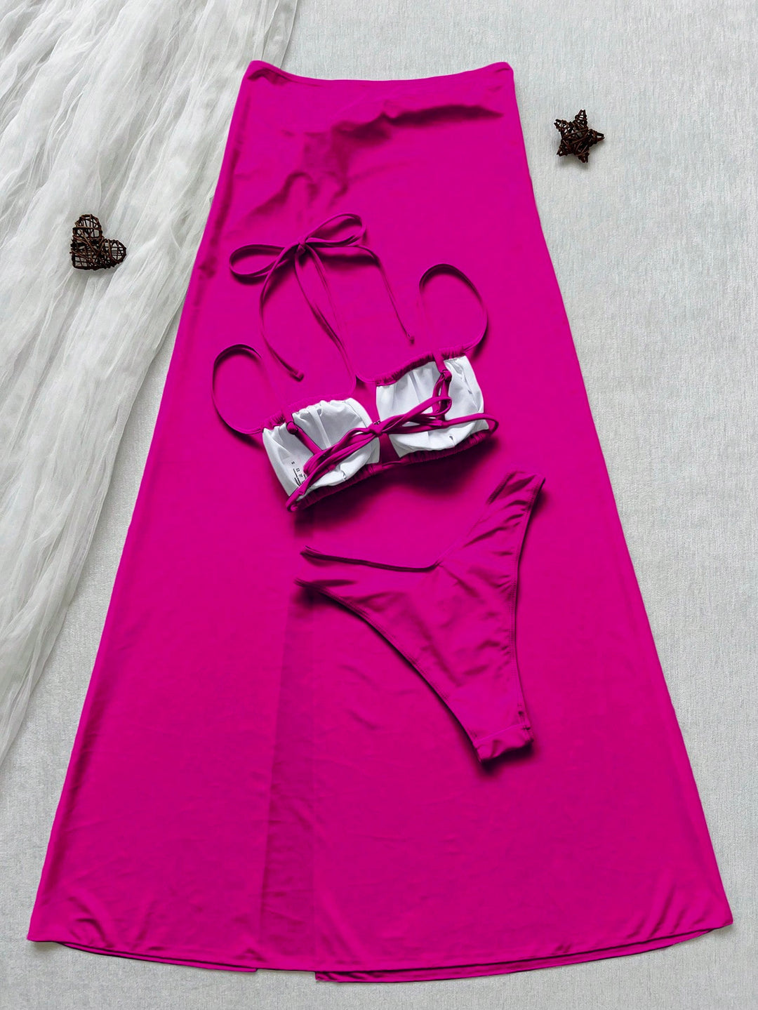 Set bikini SHEIN, roz