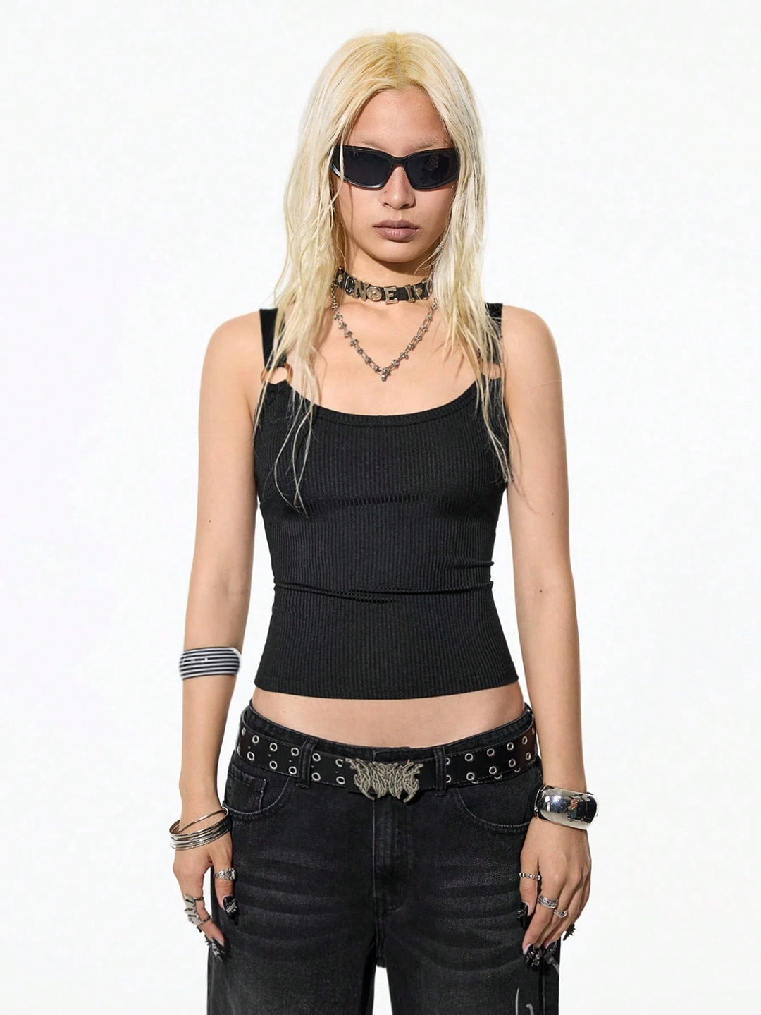 Fekete SHEIN top