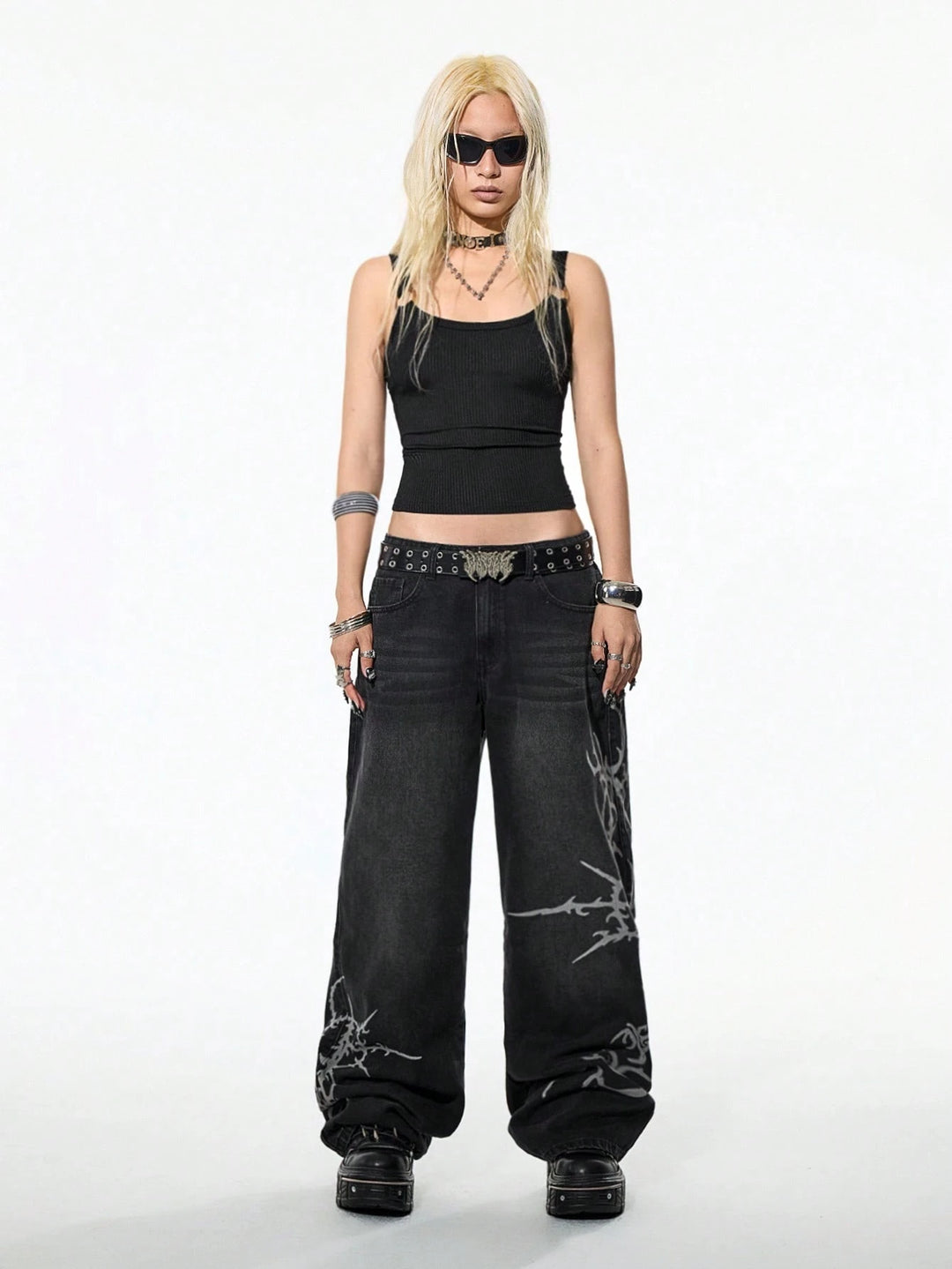 Fekete SHEIN top