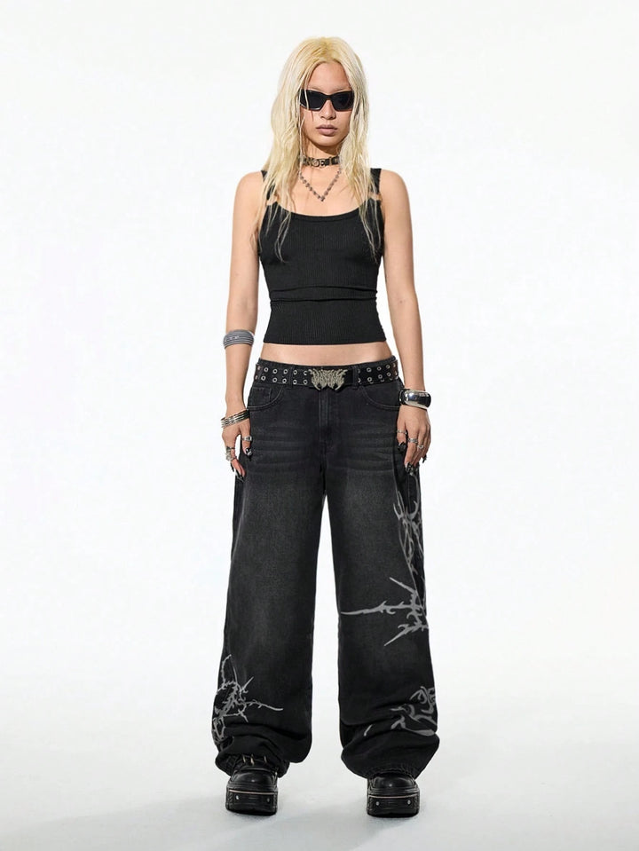 Fekete SHEIN top