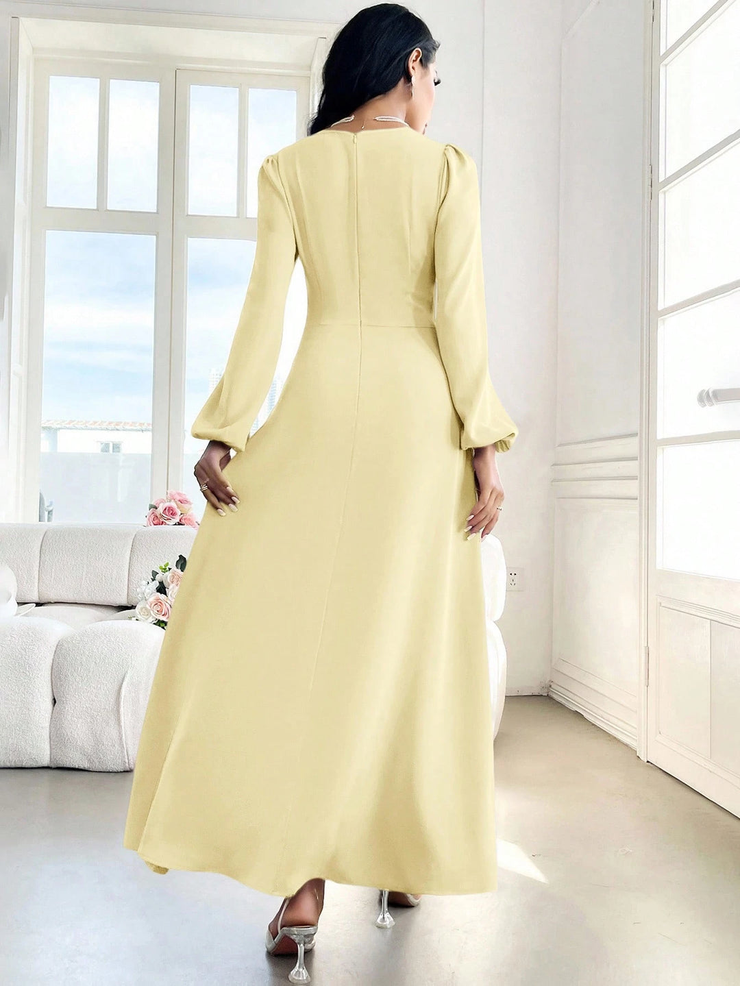 Rochie maxi SHEIN, galben