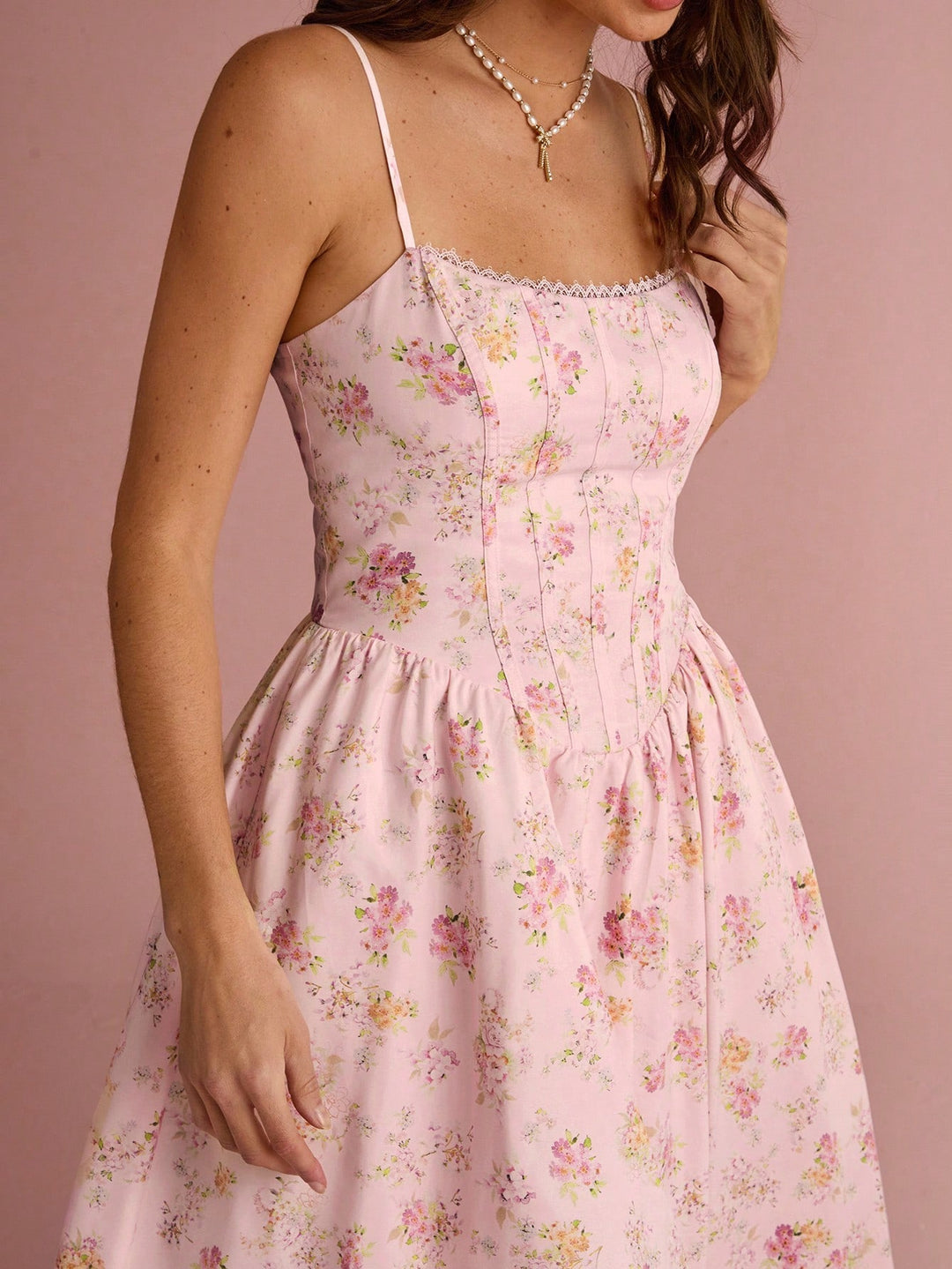 Rochie maxi Shein, roz