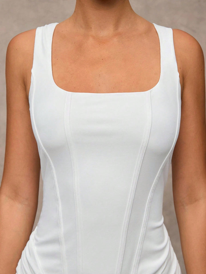 Rochie mini SHEIN, alb