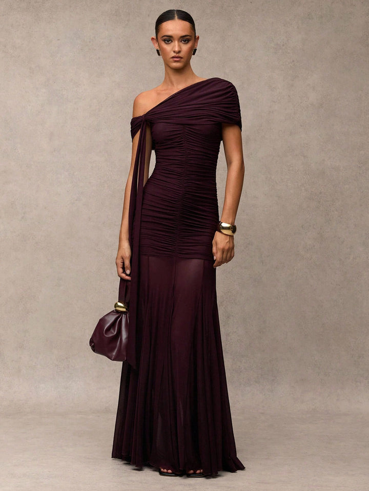 Rochie maxi SHEIN, vișiniu