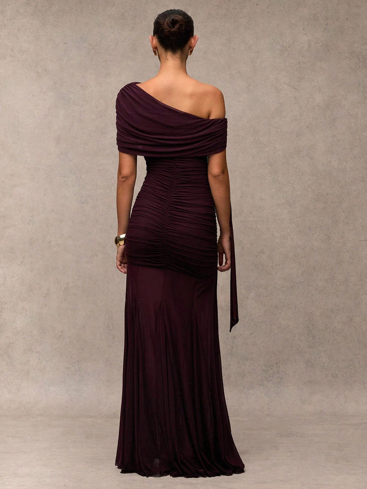 Rochie maxi SHEIN, vișiniu