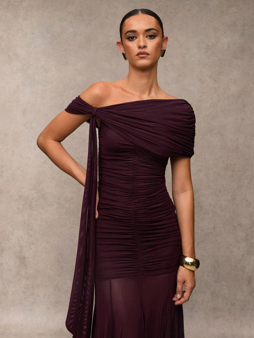 Rochie maxi SHEIN, vișiniu