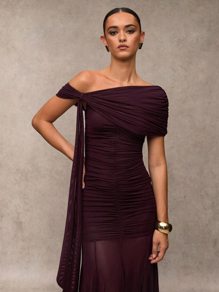 Rochie maxi SHEIN, vișiniu