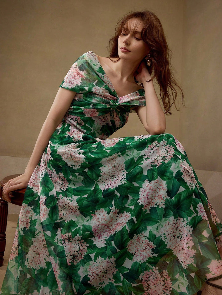 Rochie midi SHEIN, verde