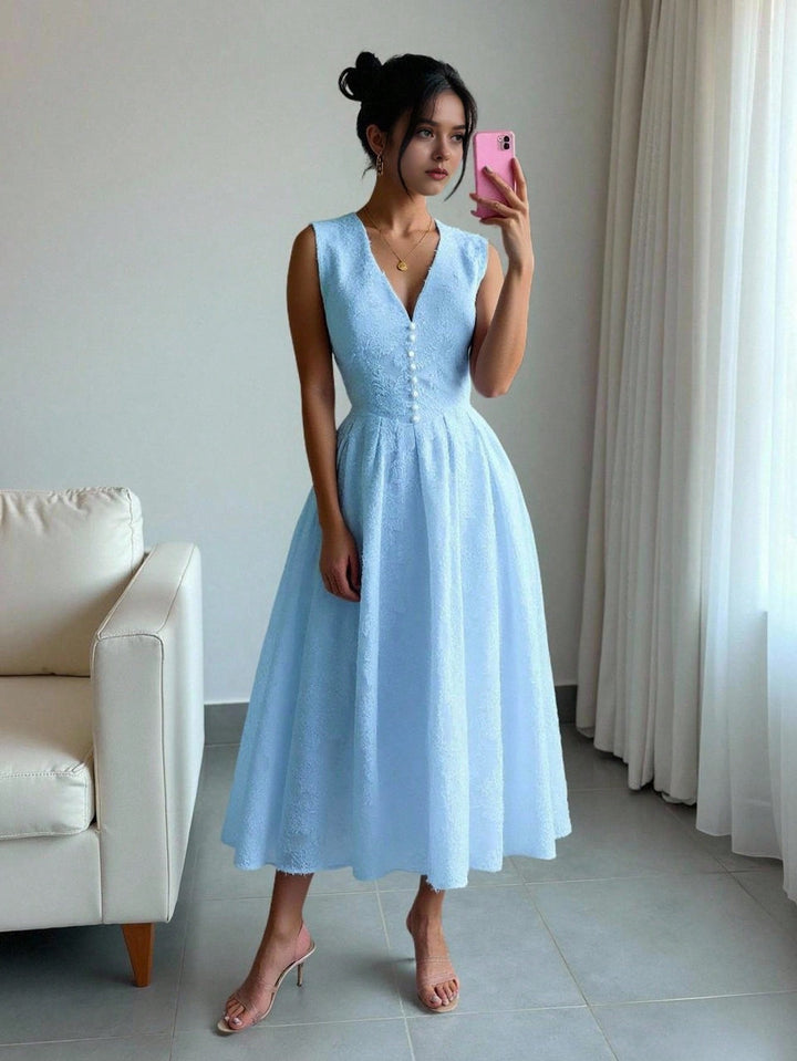 Rochie maxi SHEIN, albastru