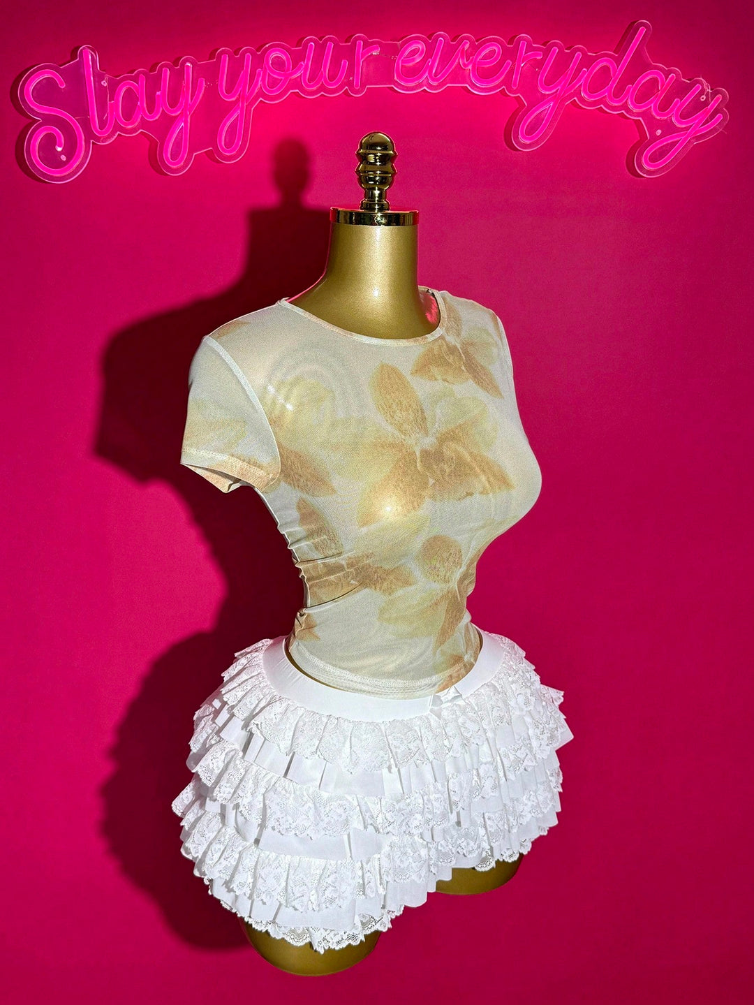 Top SHEIN, verde