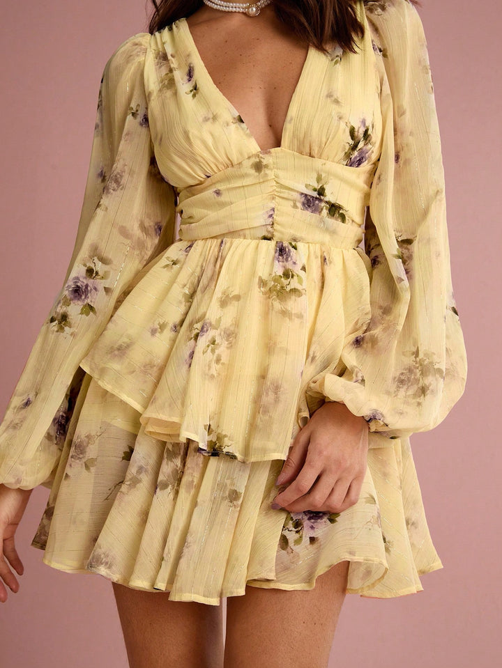 SHEIN mini ruha, sárga