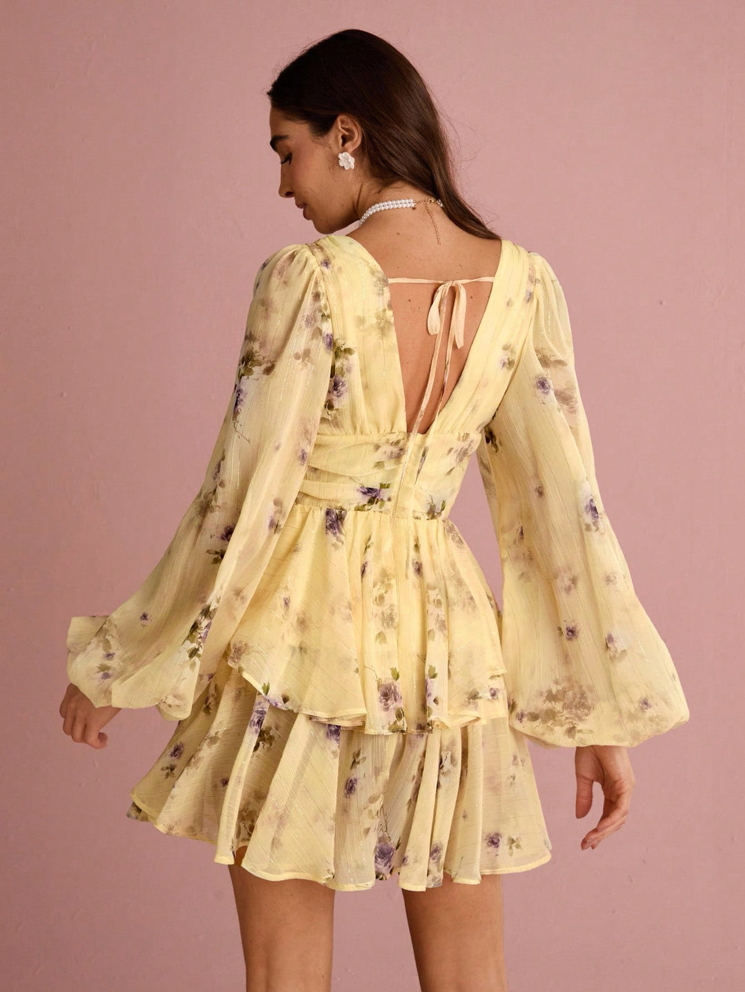 SHEIN mini ruha, sárga