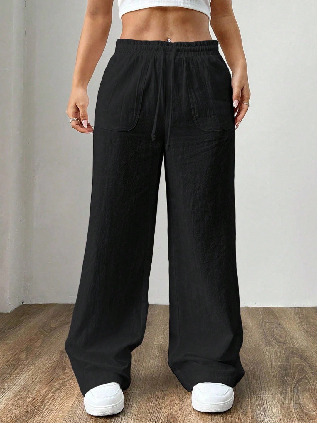 Pantaloni SHEIN, negru
