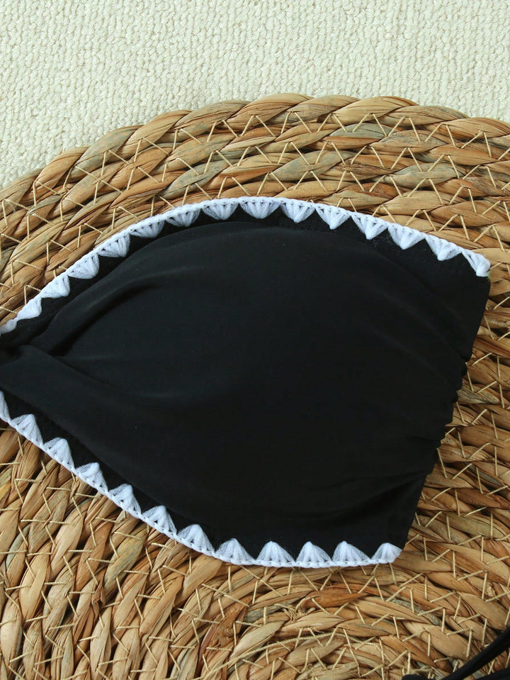 SHEIN fekete fürdőruha