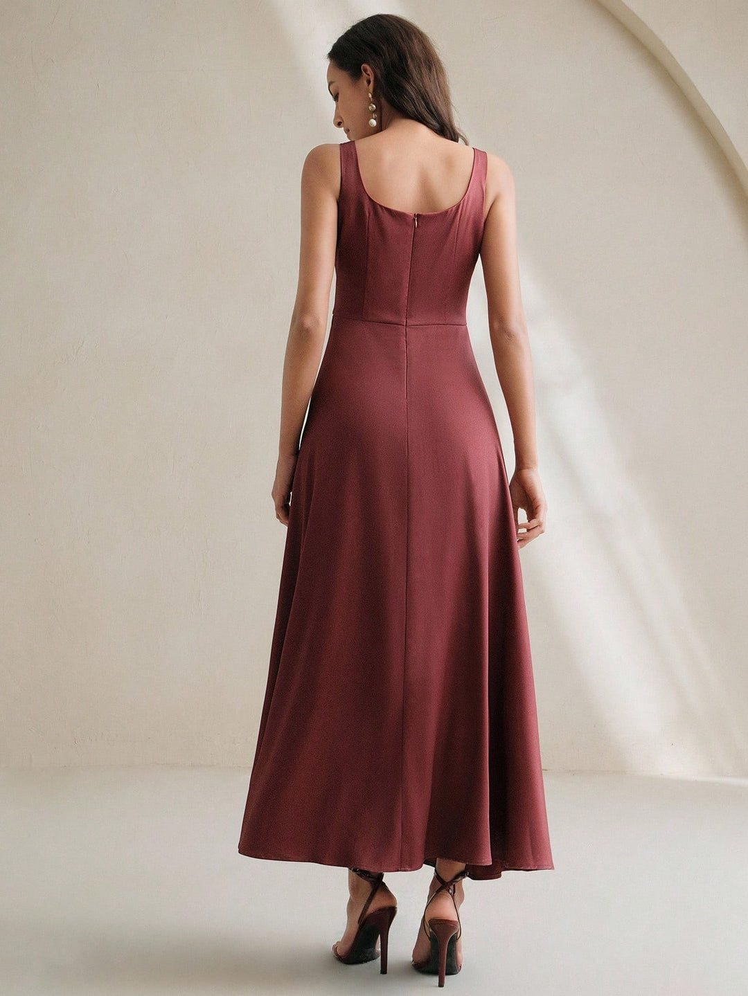 SHEIN burgundi maxi ruha