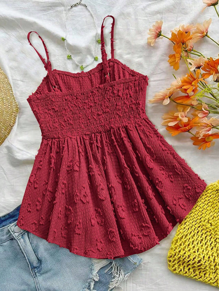 Top SHEIN, red