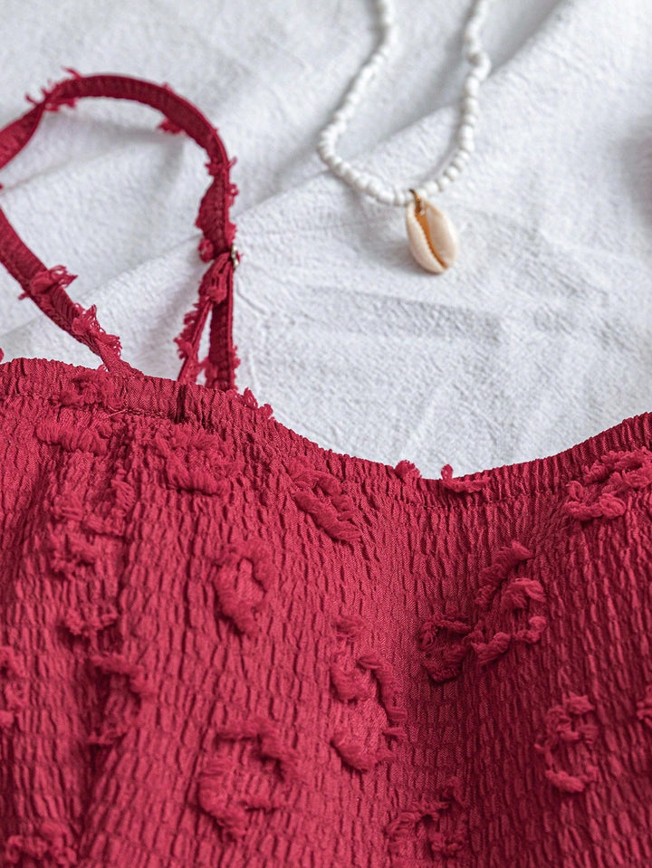 Top SHEIN, red