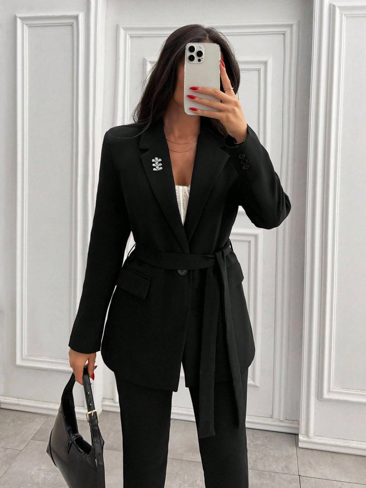 Costum SHEIN, negru
