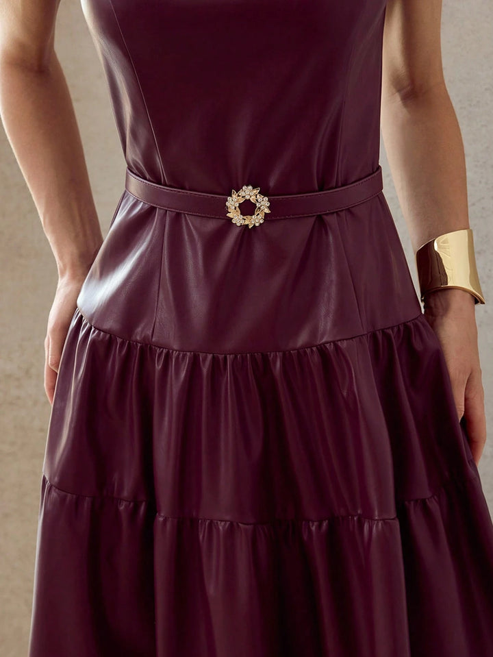Rochie midi Motf by Shein, vișiniu