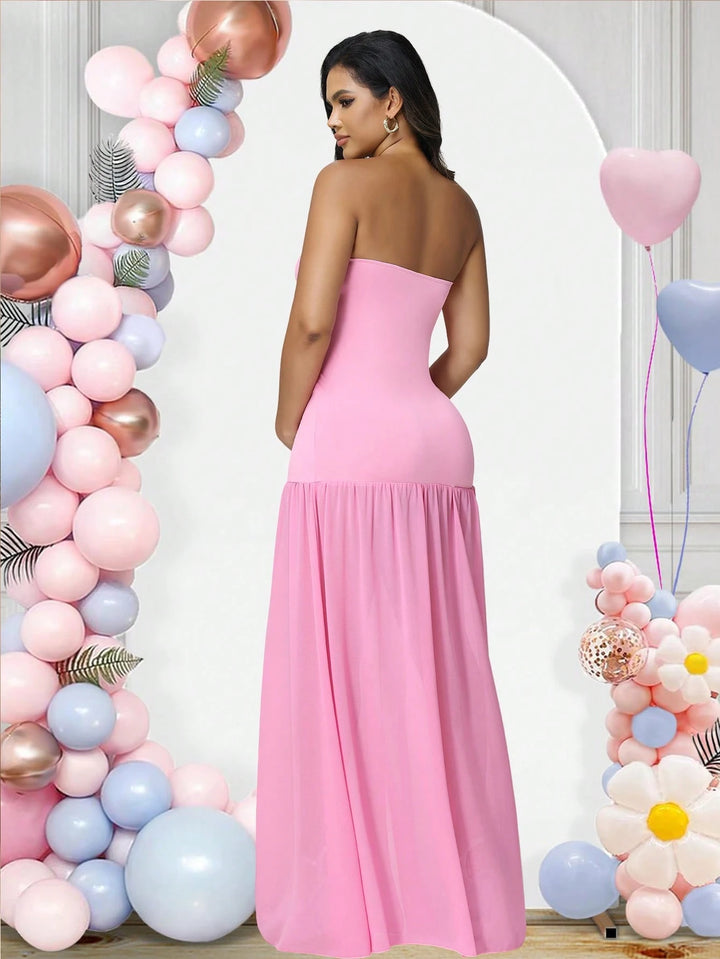 Rochie maxi SHEIN, roz