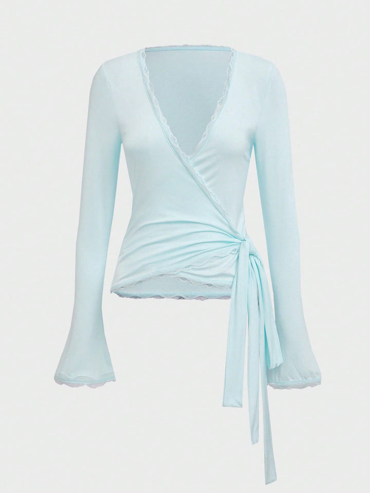 Top SHEIN, turcoaz