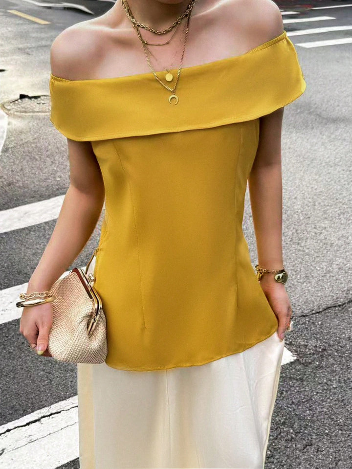 Top SHEIN, galben