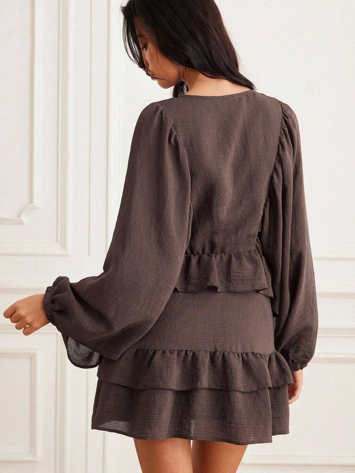 Rochie mini SHEIN, maro