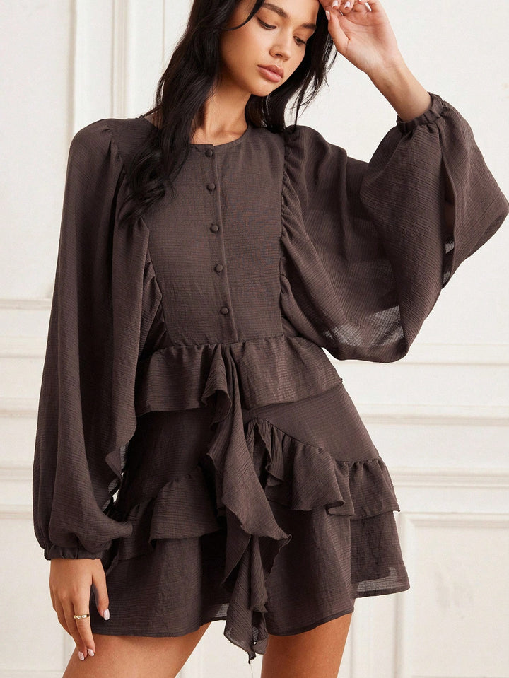 Rochie mini SHEIN, maro
