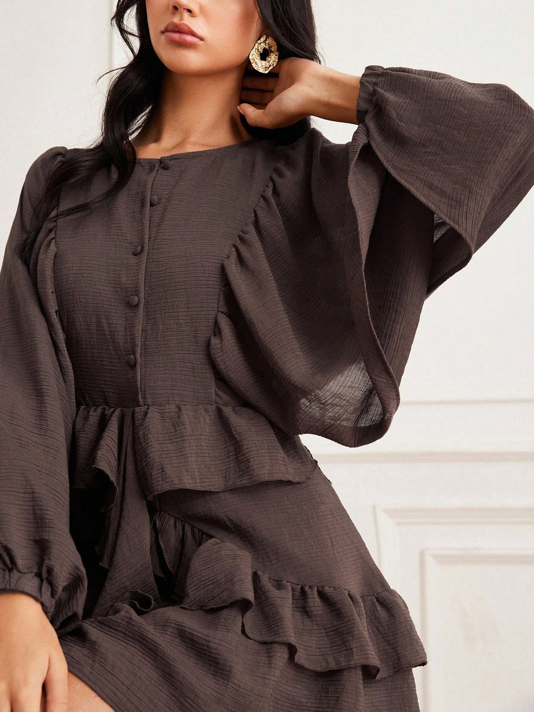 Rochie mini SHEIN, maro