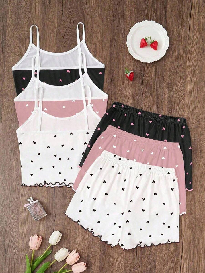 Compleu pijamale SHEIN, mix culori