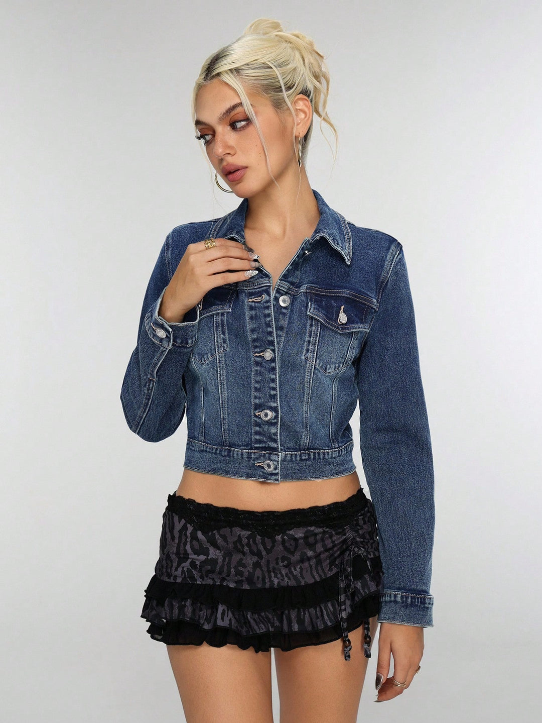 SHEIN kék farmerdzseki