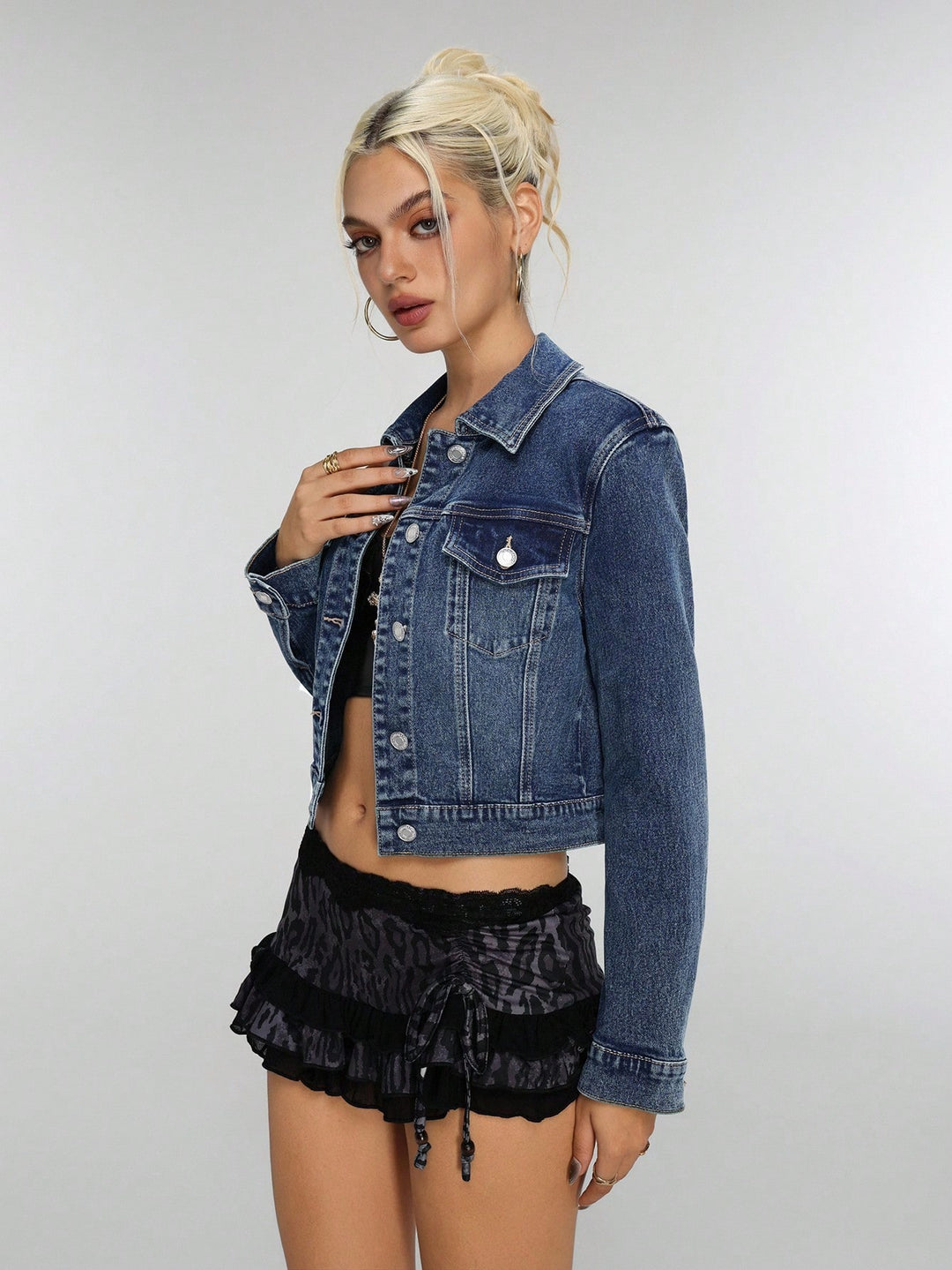 SHEIN kék farmerdzseki