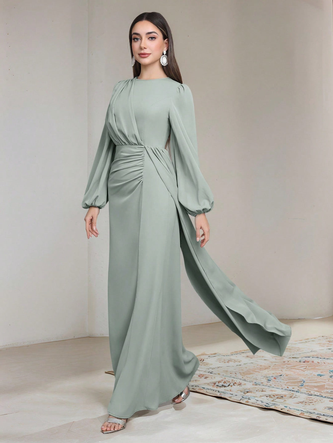 SHEIN maxi ruha, kék