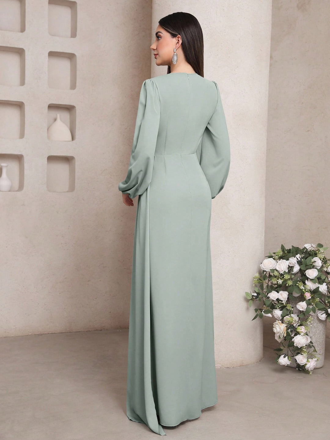 Rochie maxi SHEIN, albastru
